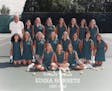 The Edina girls' tennis team has been a powerhouse since the late 1990s. The 1997-98 varsity team is show here.