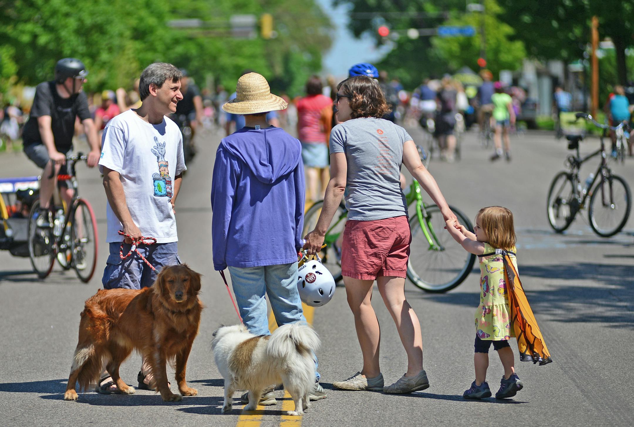 Art, music, yoga and more blossomed on Lyndale Avenue S. on Sunday, when a section of the street was closed from 10 a.m. to 4 p.m. for Open Streets Minneapolis.