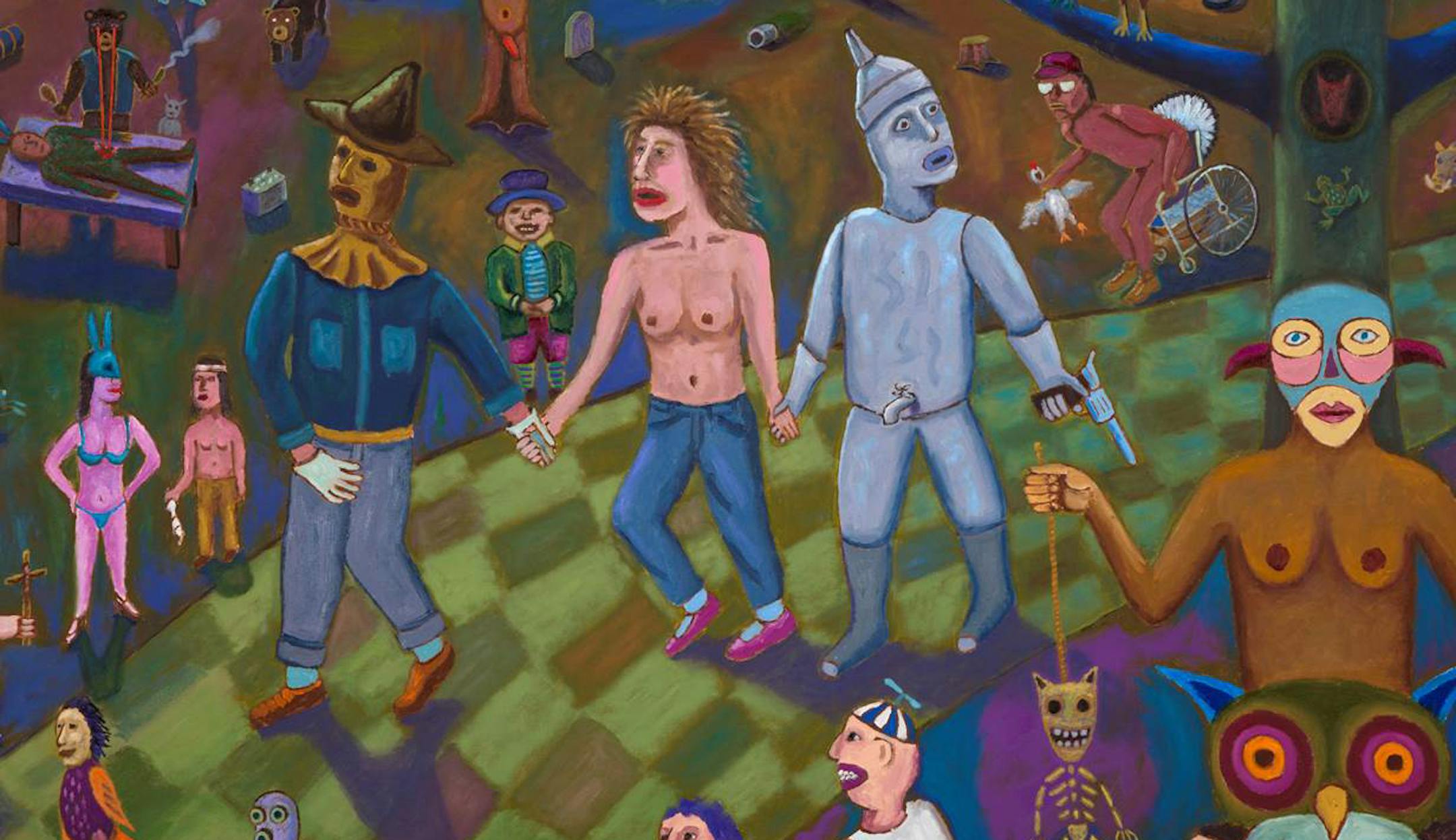 Detail from Jim Denomie's painting "Oz the Emergence." Provided by the artist and Bockley Gallery