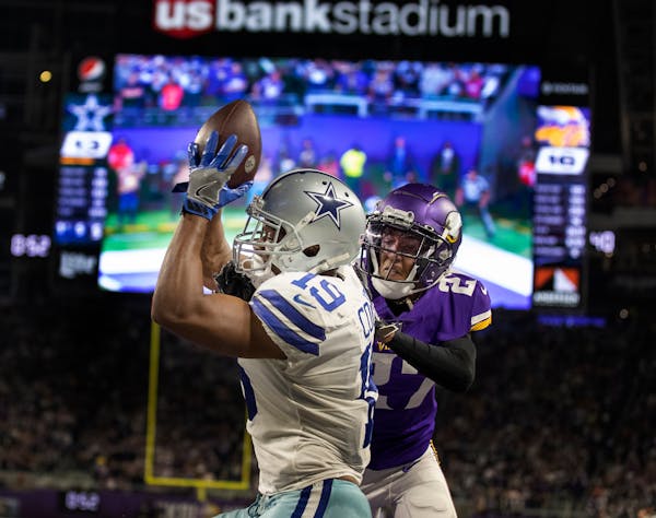 Touchdown pass with 51 seconds left sends Vikings to 20-16 defeat by Dallas