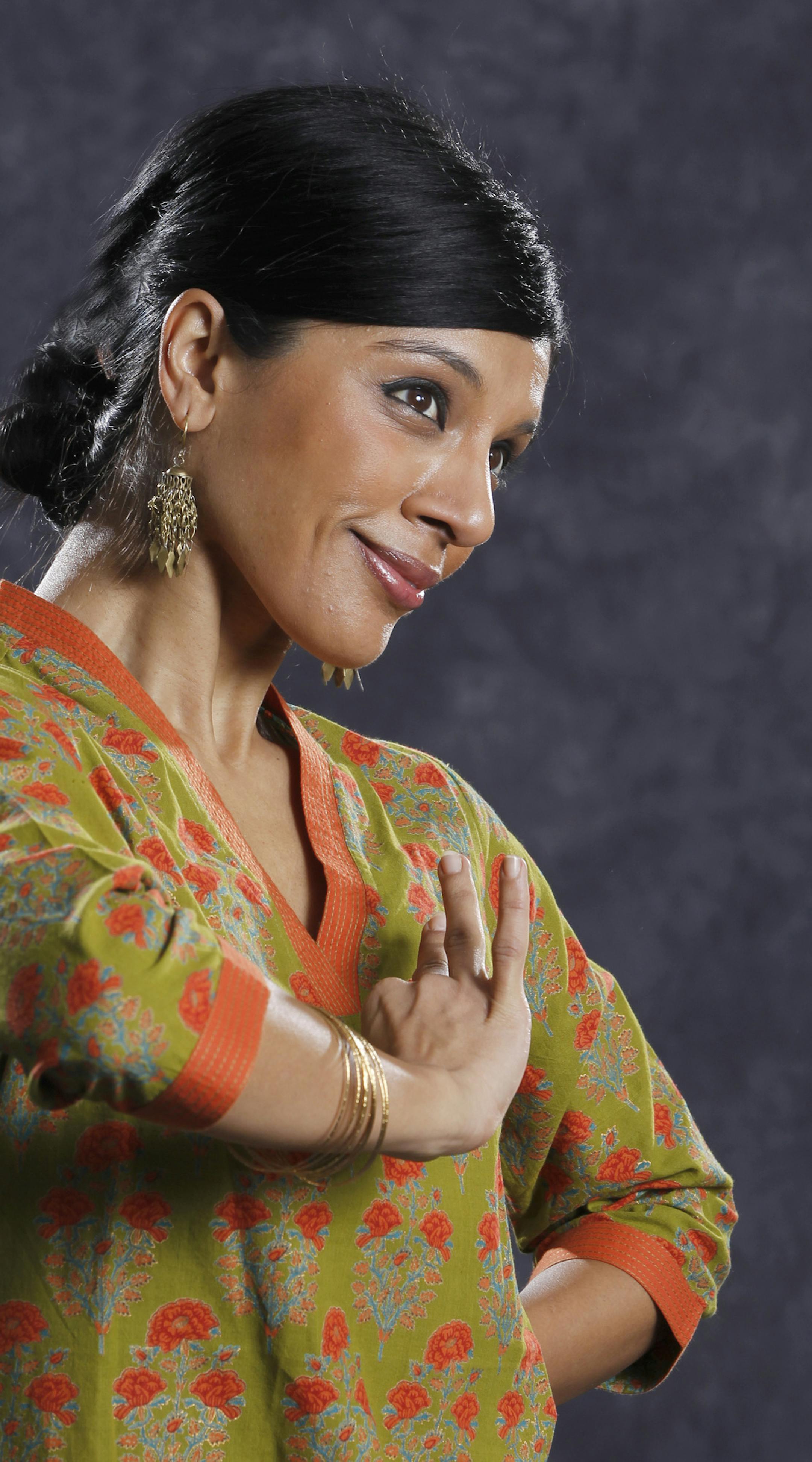Aparna Ramaswamy, co-artistic director of Ragamala Dance, and musicians are touring “Sannidhi/Sacred Space” to nine U.S. cities.