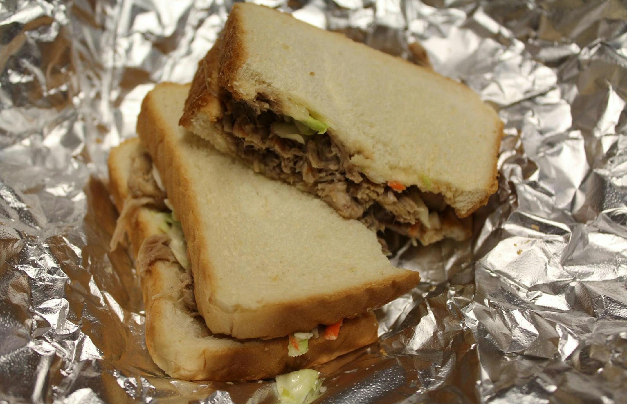 Sandwiches are made with or without house-made coleslaw and come wrapped in a thin sheet of foil. (Mary Bergin/Chicago Tribune/TNS)