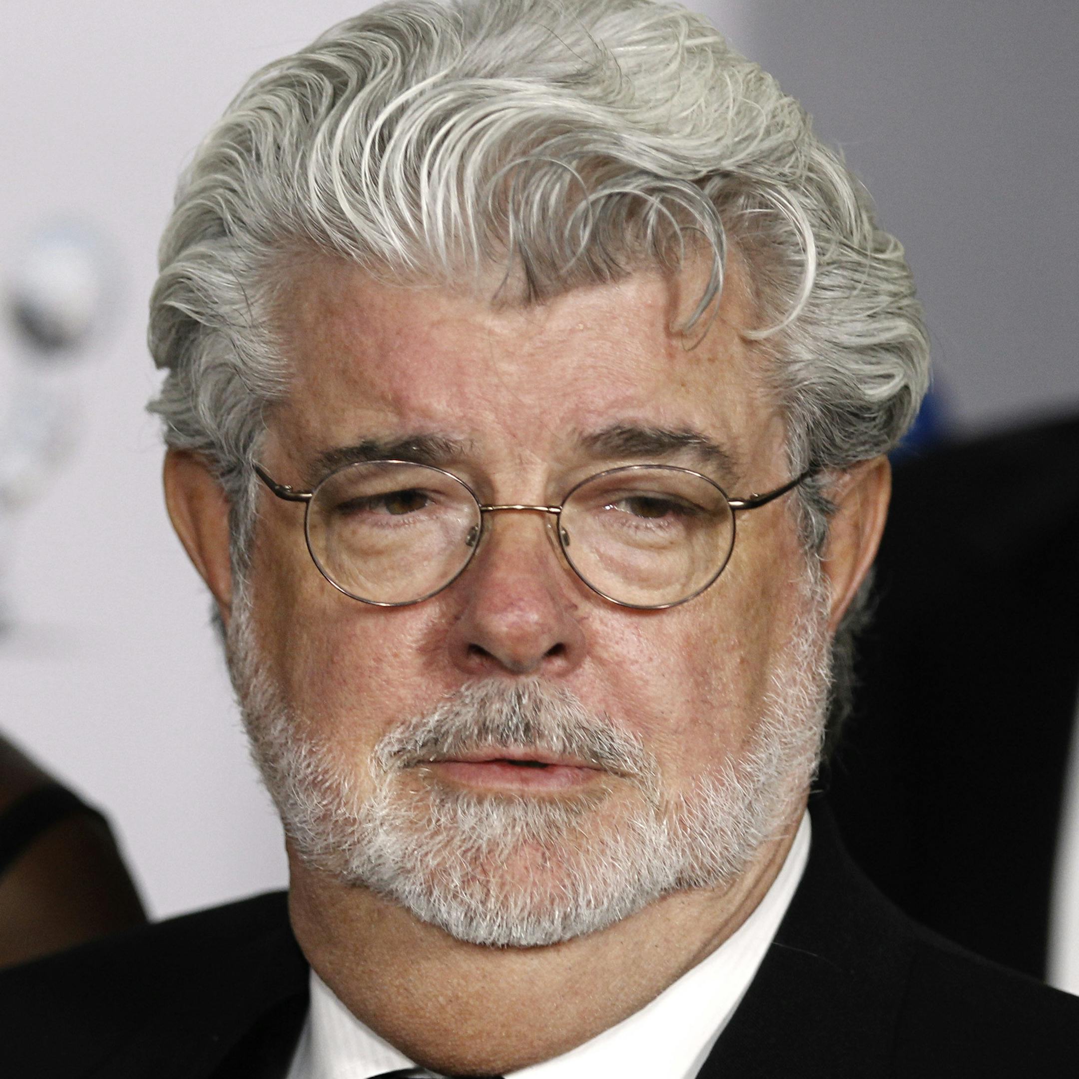File - In this Feb. 17, 2012 file photo, George Lucas is shown arriving at the 43rd NAACP Image Awards in Los Angeles. Lucasfilm Ltd., the force behind the Star Wars movies, said it has abandoned plans to build a big digital production studio on historic farmland in northern California, citing opposition from neighbors worried the environmental impact. The company owned by filmmaker George&#x2020;Lucas said it planned to construct new facilities elsewhere. (AP Photo/Matt Sayles, file)