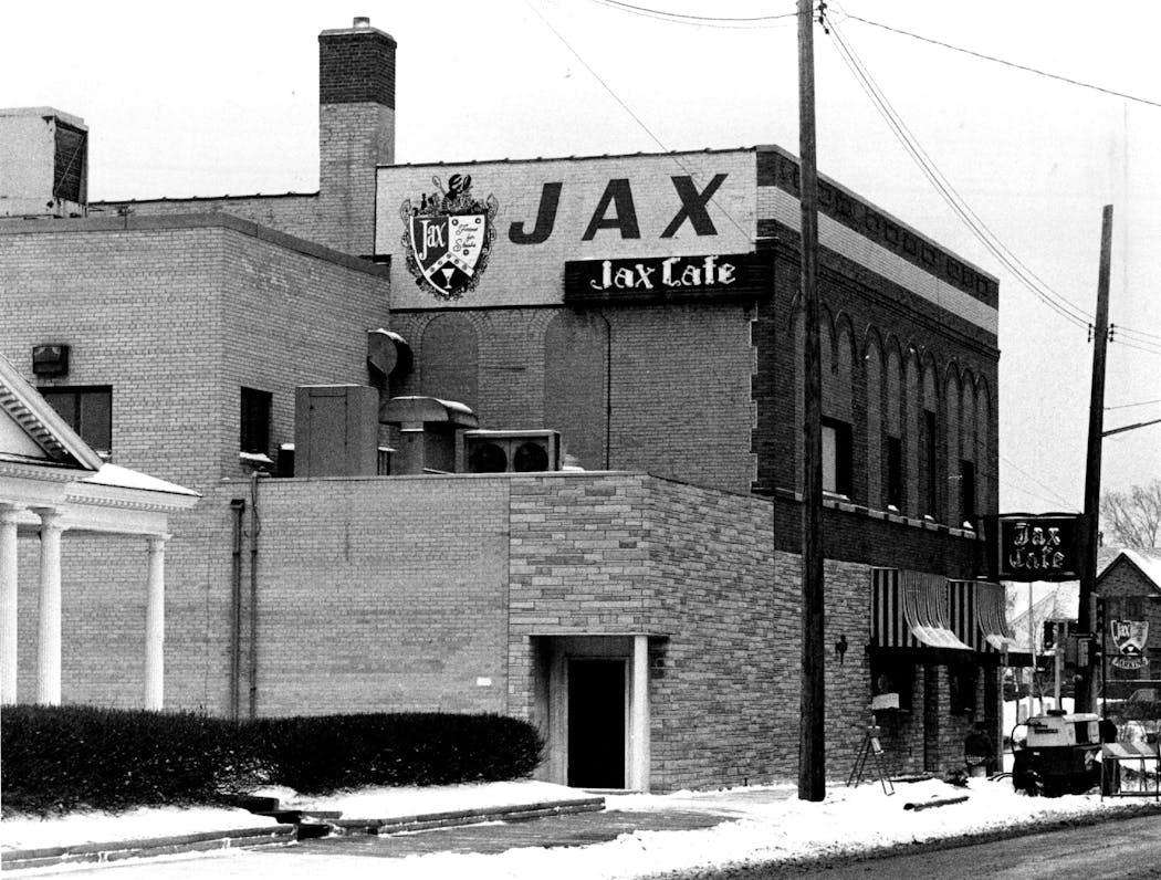 Jax Cafe, shown here in 1980, has been serving supper club fare for 90 years. Charles Bjorgen, Minneapolis Star Tribune