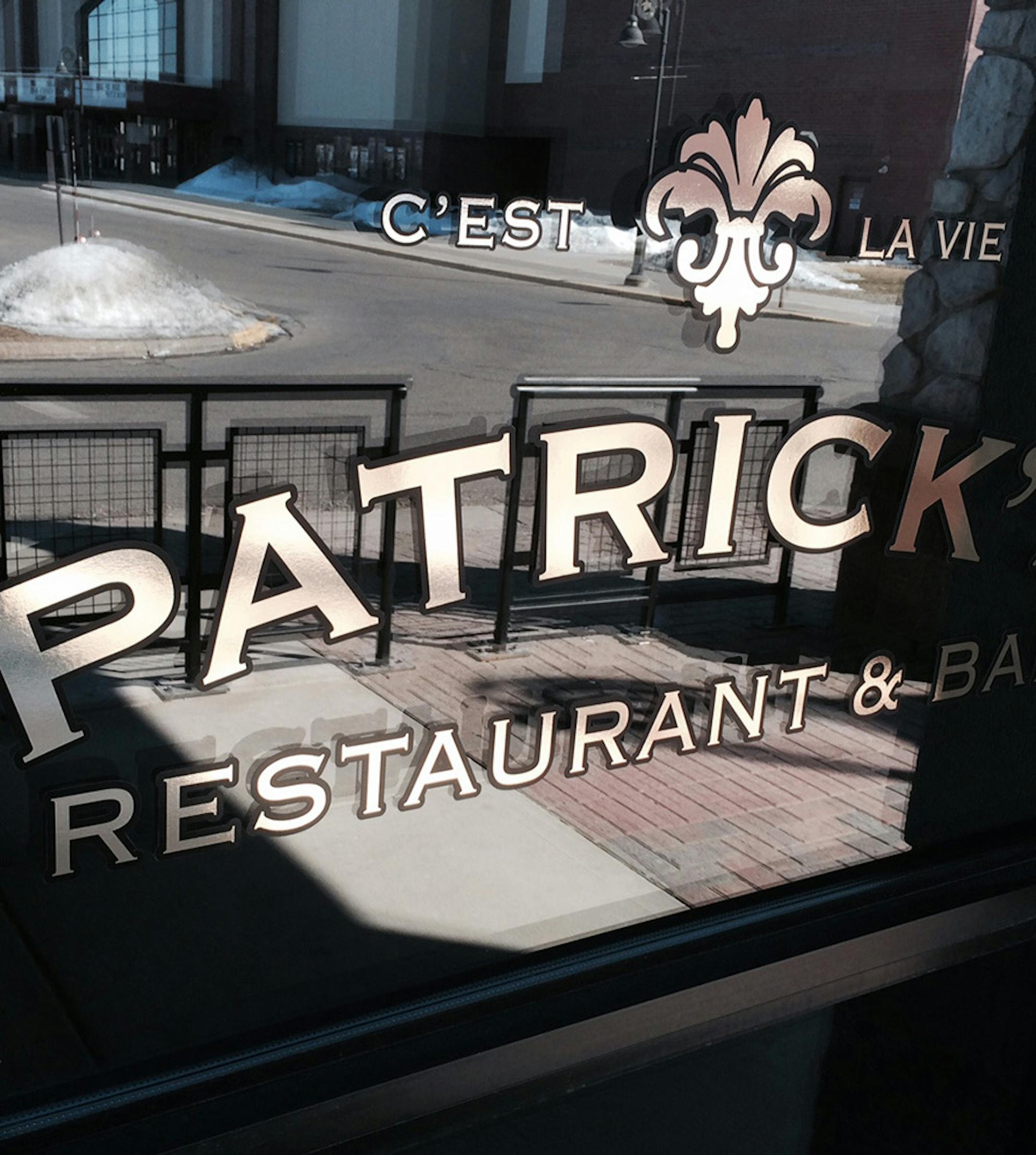 Patrick's Restaurant and Bar for Sunday Taste