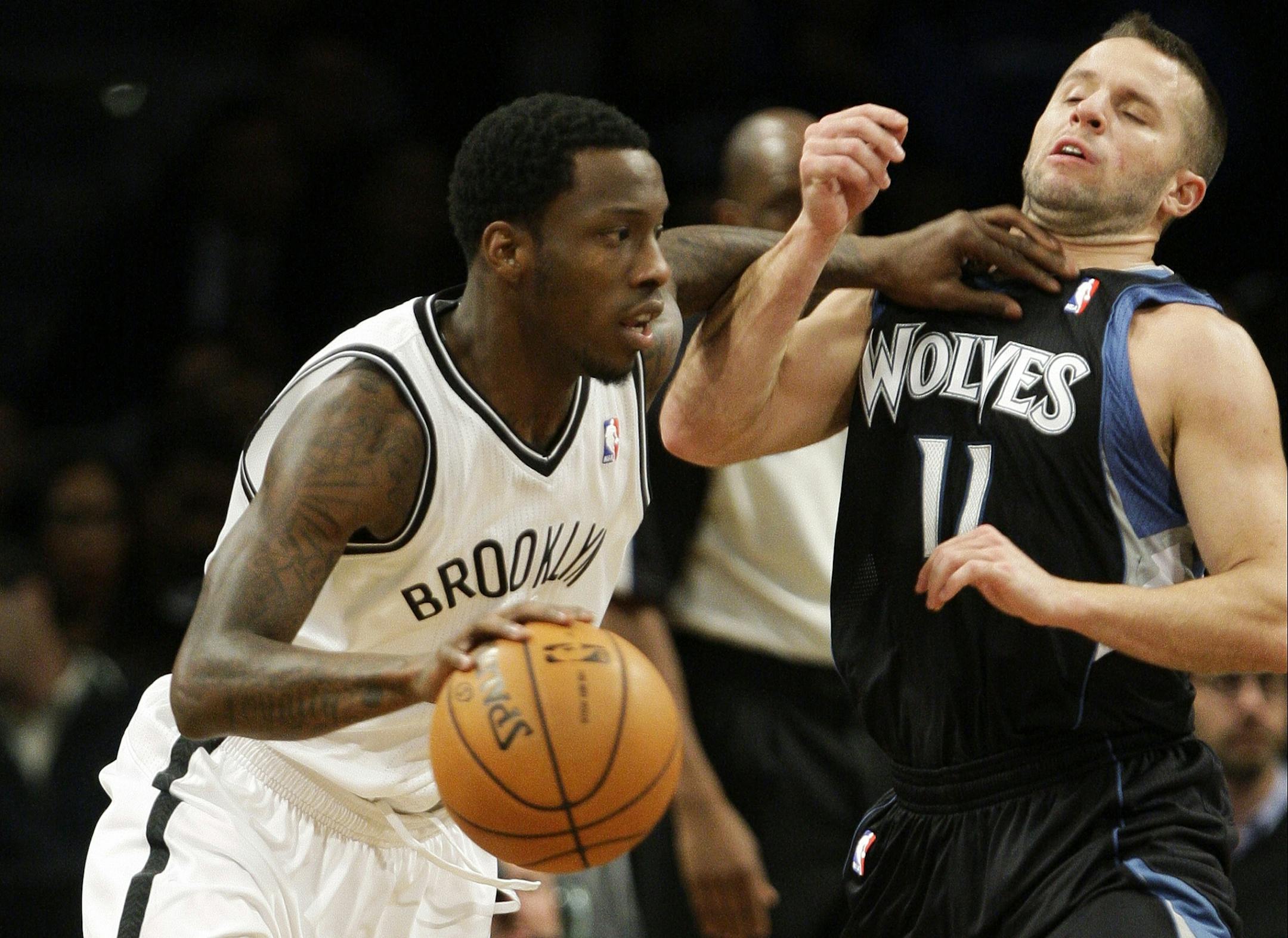 Timberwolves backup point guard J.J. Barea, right, already this season was approved to play by the NBA one night after he got hit hard in the head and sustained what the team called "concussion-like symptoms."