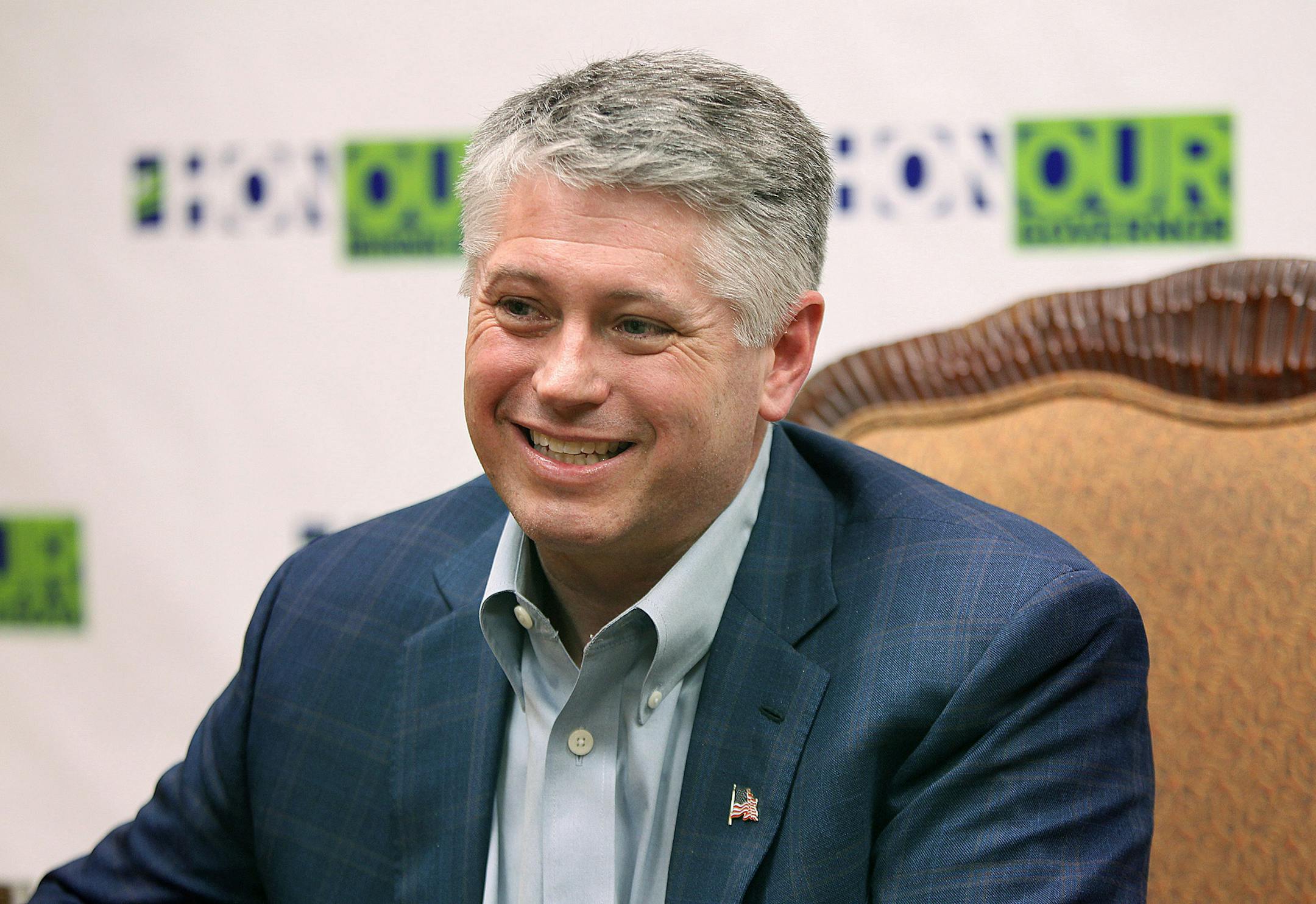 Scott Honour, a businessman and venture capitalist, announced that he would run for governor, the first high-profile candidate to formally jump into the race against DFL Gov. Mark Dayton. Honour, a Republican, spoke with media Thursday, March 25, 2013 in downtown St. Paul, MN. (ELIZABETH FLORES/STAR TRIBUNE) ELIZABETH FLORES ‚Ä¢ eflores@startribune.com ORG XMIT: MIN1304252141040747