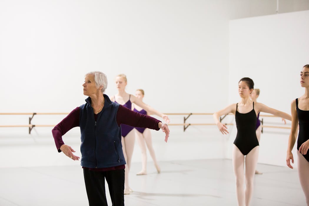Lirena Branitski with her students at the St. Paul Ballet studio in December 2019.  