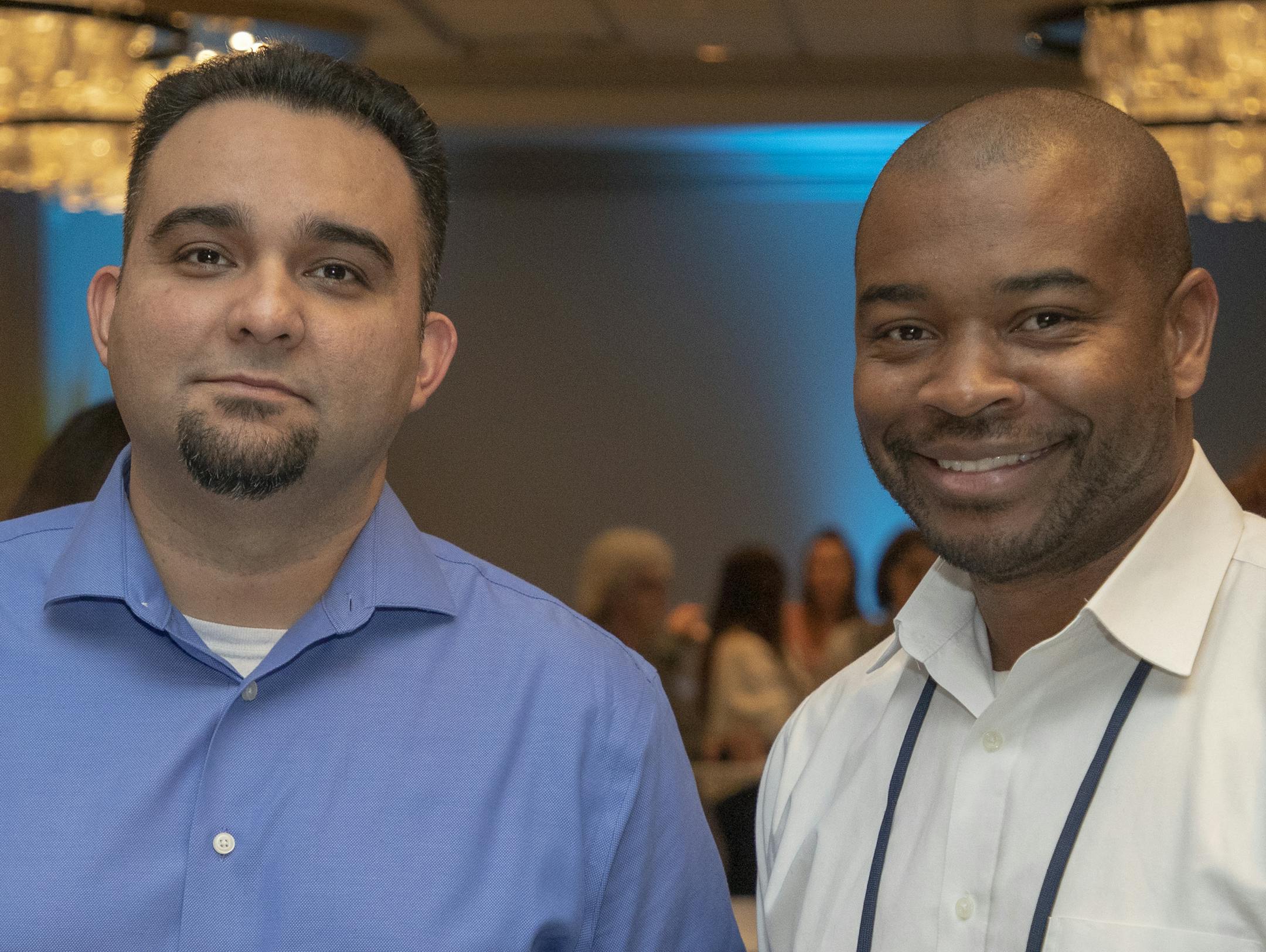 Mauricio Murillo and Branden Malone at the Be the One Conference. [ Special to Star Tribune, photo by Matt Blewett, Matte B Photography, matt@mattebphoto.com, November 9, 2019, Be The Match, Hilton Minneapolis, Minneapolis, Minnesota, SAXO 1009874385 FACE120119 Both confirmed their names