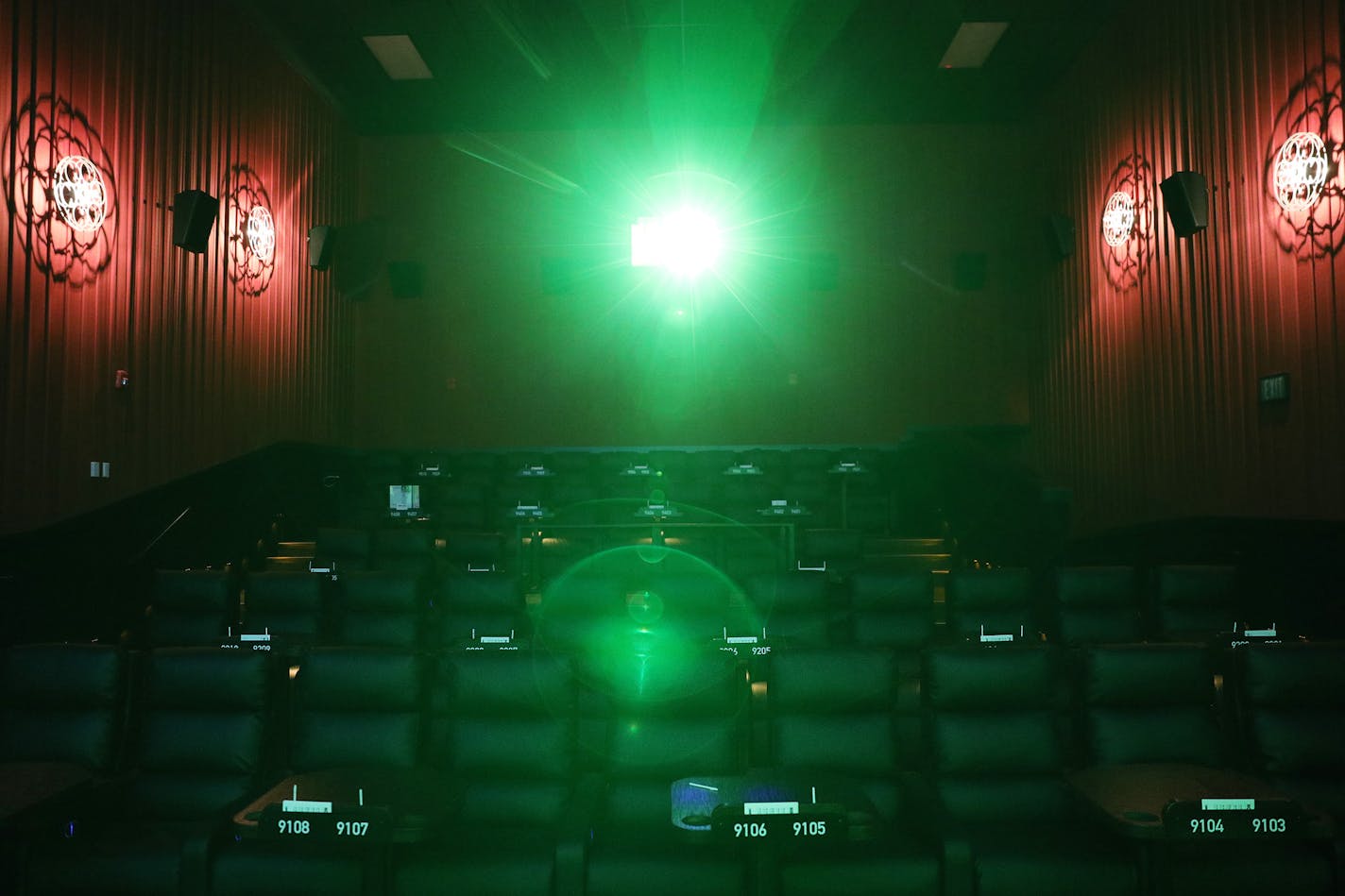 Every seat, even in the smallest theaters, is a reclining seat Alamo Drafthouse Cinema. ] ANTHONY SOUFFLE &#xef; anthony.souffle@startribune.com Executives from Alamo Drafthouse Cinema gave a media tour of their first Twin Cities location opening soon Tuesday, July 17, 2018 in Woodbury, Minn. The Texas based chain touts a movie lovers experience with notable comfort food, craft beers, and state-of-the-art technology.