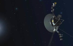 This illustration provided by NASA depicts Voyager 1. The most distant spacecraft from Earth stopped sending back understandable data in November 2023