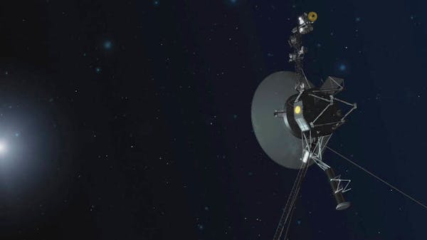 This illustration provided by NASA depicts Voyager 1. The most distant spacecraft from Earth stopped sending back understandable data in November 2023