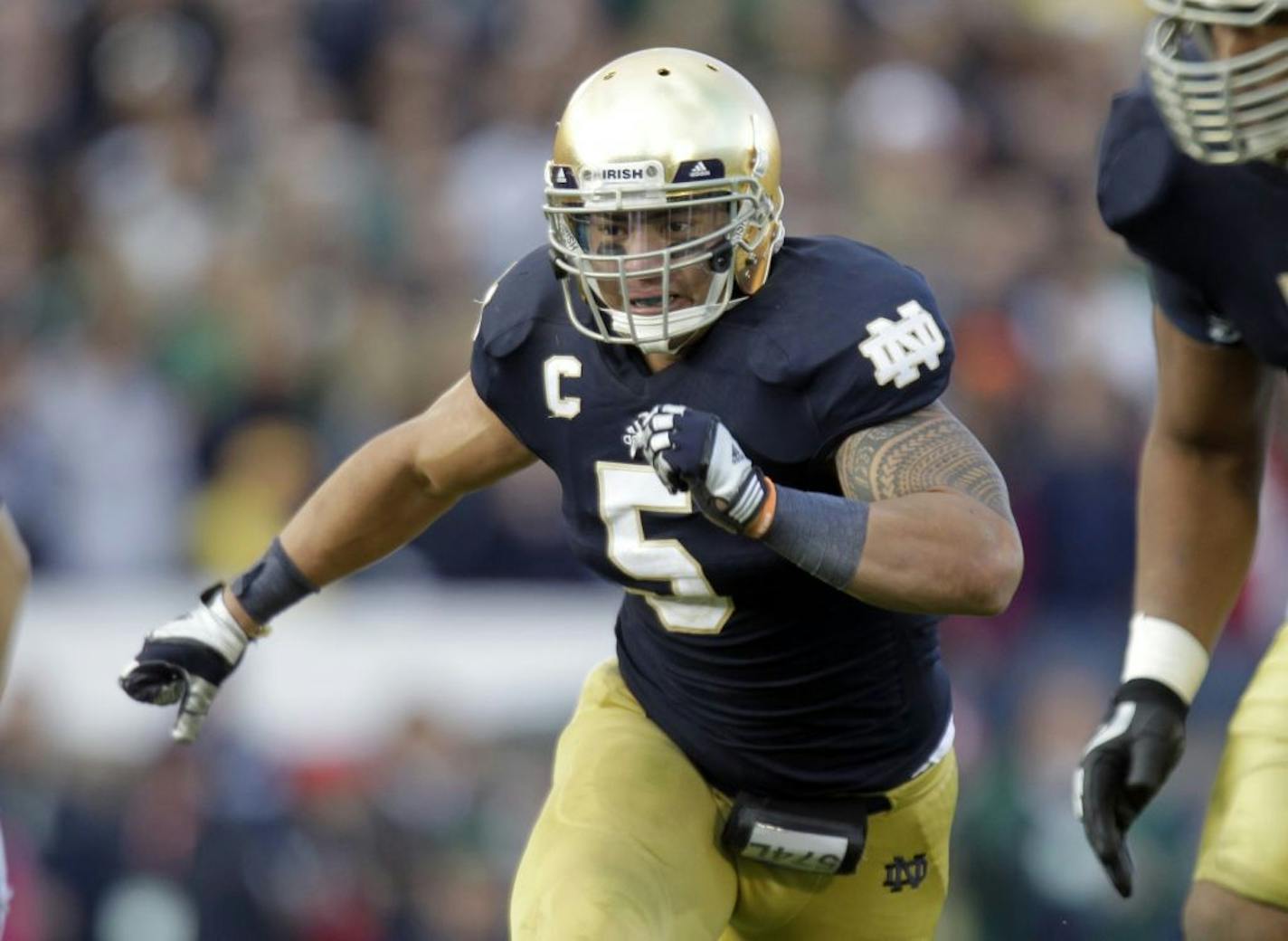 Notre Dame linebacker Manti Te'o.