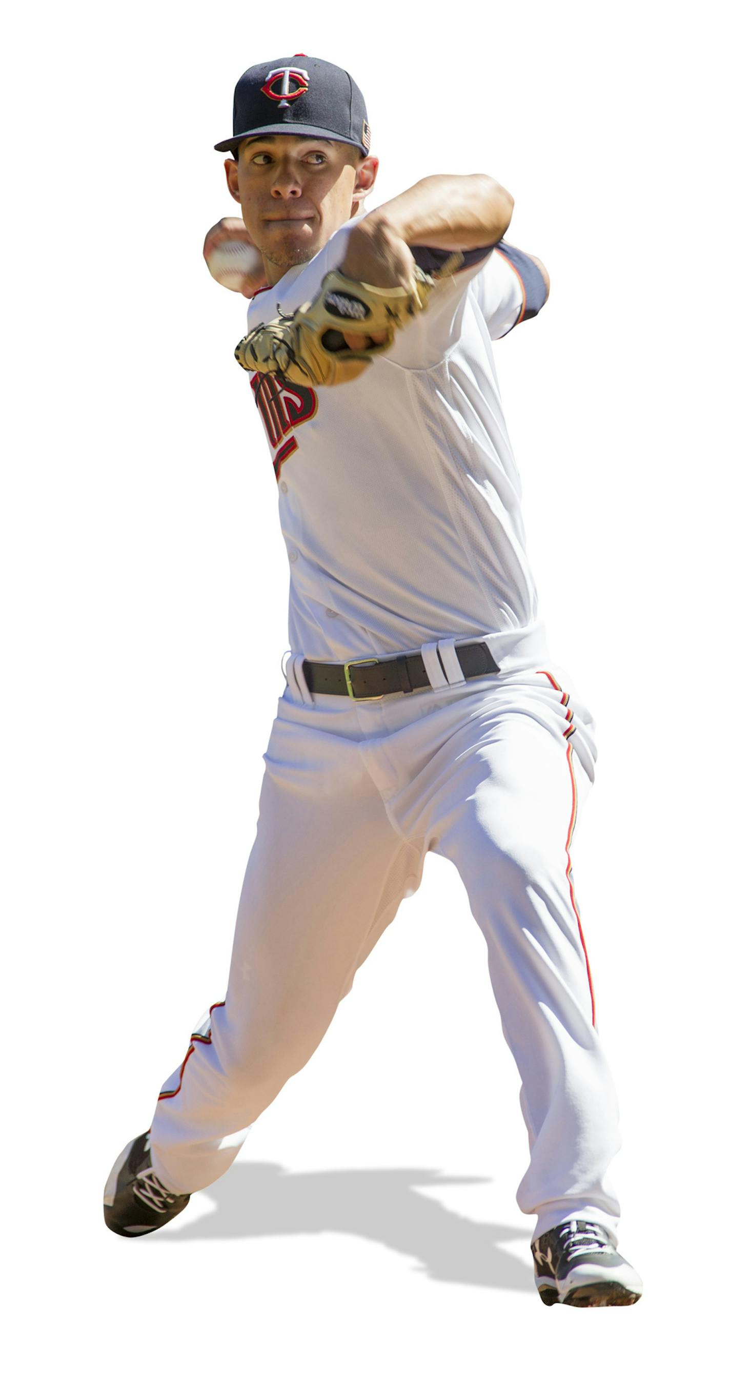 Minnesota Twins starting pitcher Jose Berrios delivers during the first inning of a baseball game against the Cleveland Indians, Sunday, Sept. 11, 2016, in Minneapolis. (AP Photo/Paul Battaglia) ORG XMIT: MIN2017021101131371