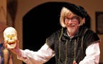 Phil Kilbourne performs in "The Complete Works of William Shakespeare (Abridged)" in Connecticut. Photo courtesy of Marysue Moses.