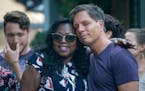 Don Damond, the fianc� of Justine Damond, was comforted outside his home by Valerie Castile, the mother of Philand Castile, as demonstrators marched