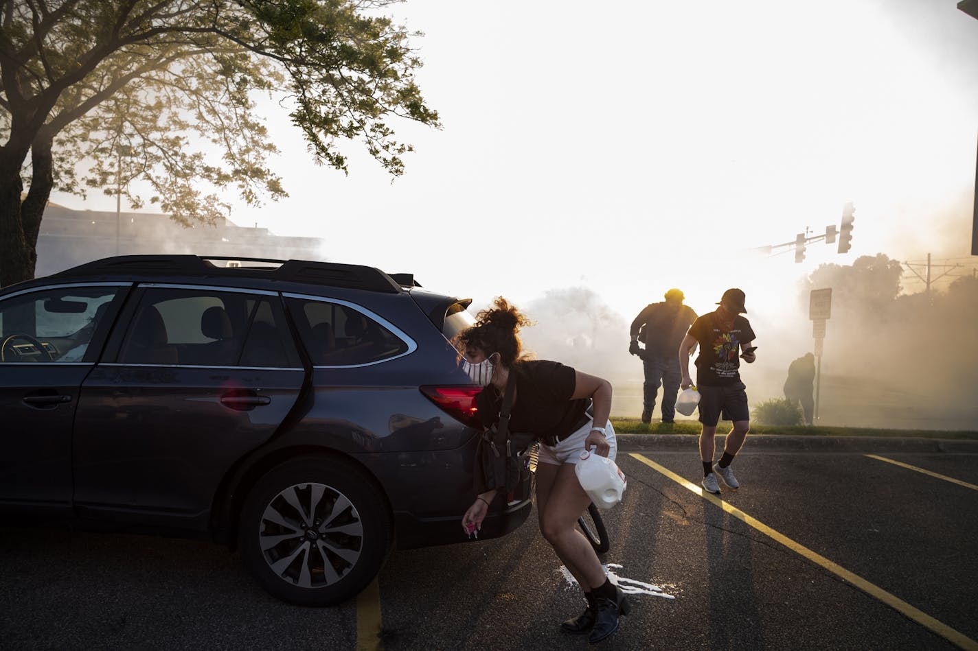 Protesters clashed with police and were tear gassed. Several buildings near the MIdway were either damaged or set on fire. Protesters in St. Paul near Target clashed with police on the third day..