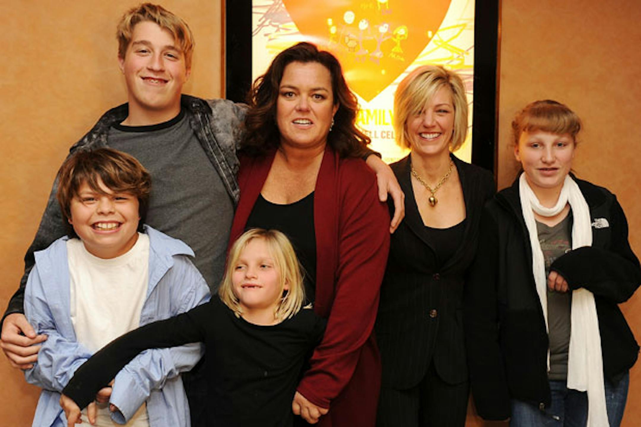 Rosie O'Donnell, center, has reported that her teenage daughter Chelsea, right, has gone missing.