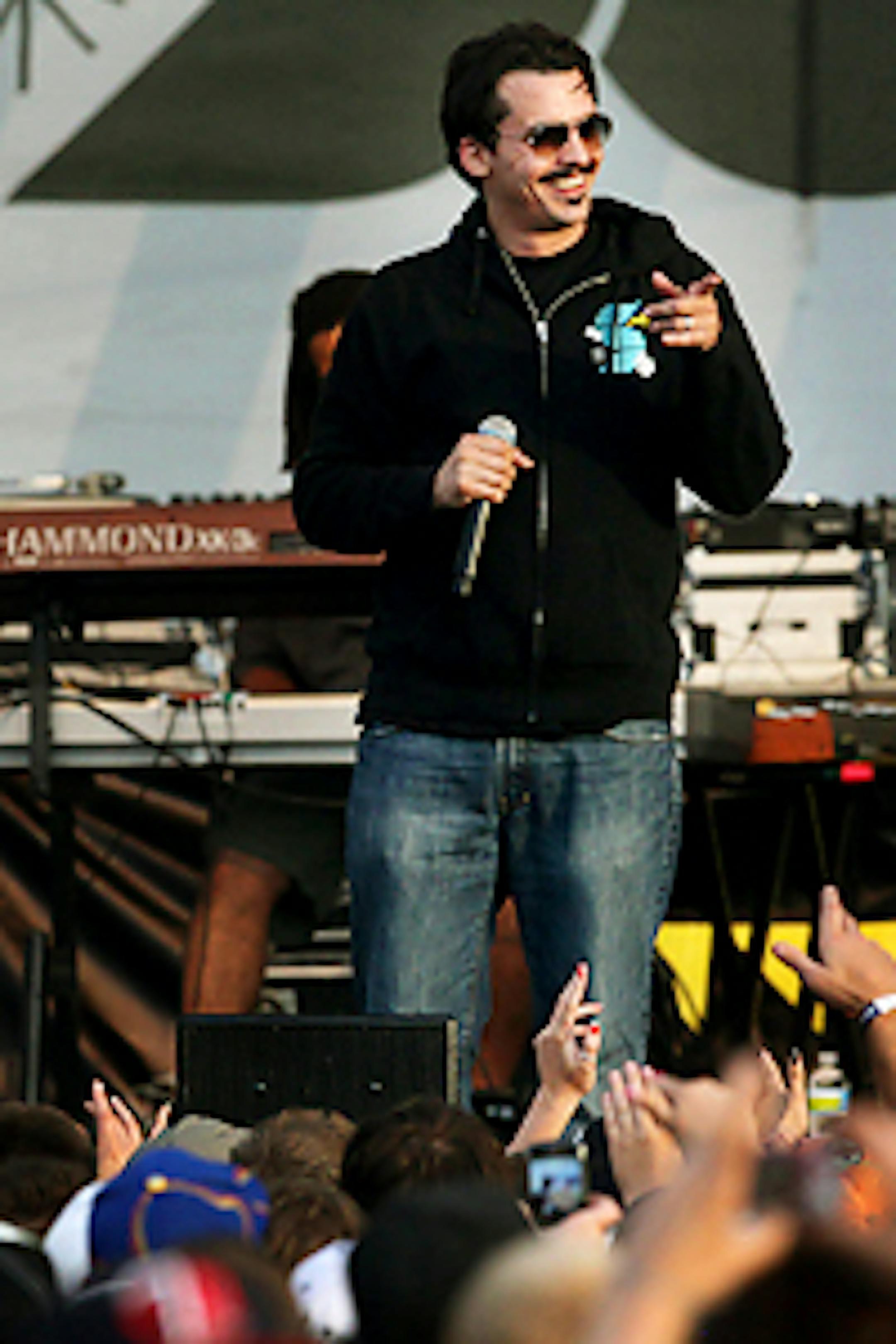 Slug from Atmosphere plays at Soundset. Yeah, we barely recognized Slug, too.