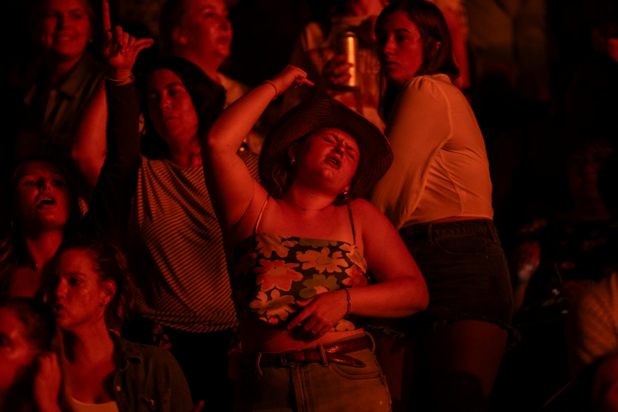 Fans dance at the Thomas Rhett concert at the Xcel Energy Center on Thursday, July 27, 2023 in St. Paul, Minn. ] RENEE JONES SCHNEIDER • renee.jones@startribune.com