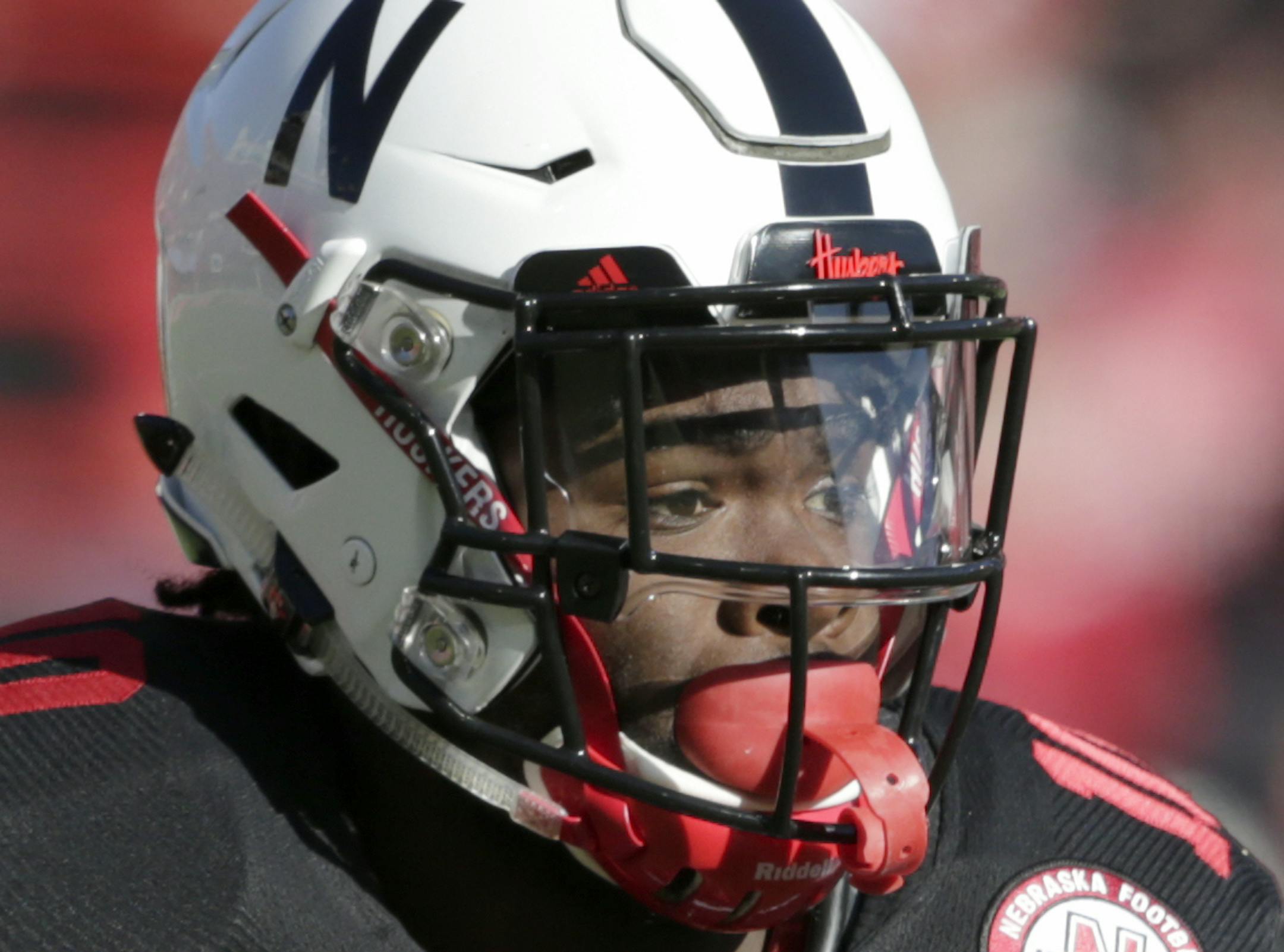 Nebraska wide receiver JD Spielman (10) carries the ball during the first half of an NCAA college football game against Indiana in Lincoln, Neb., Saturday, Oct. 26, 2019. (AP Photo/Nati Harnik) ORG XMIT: NENH1