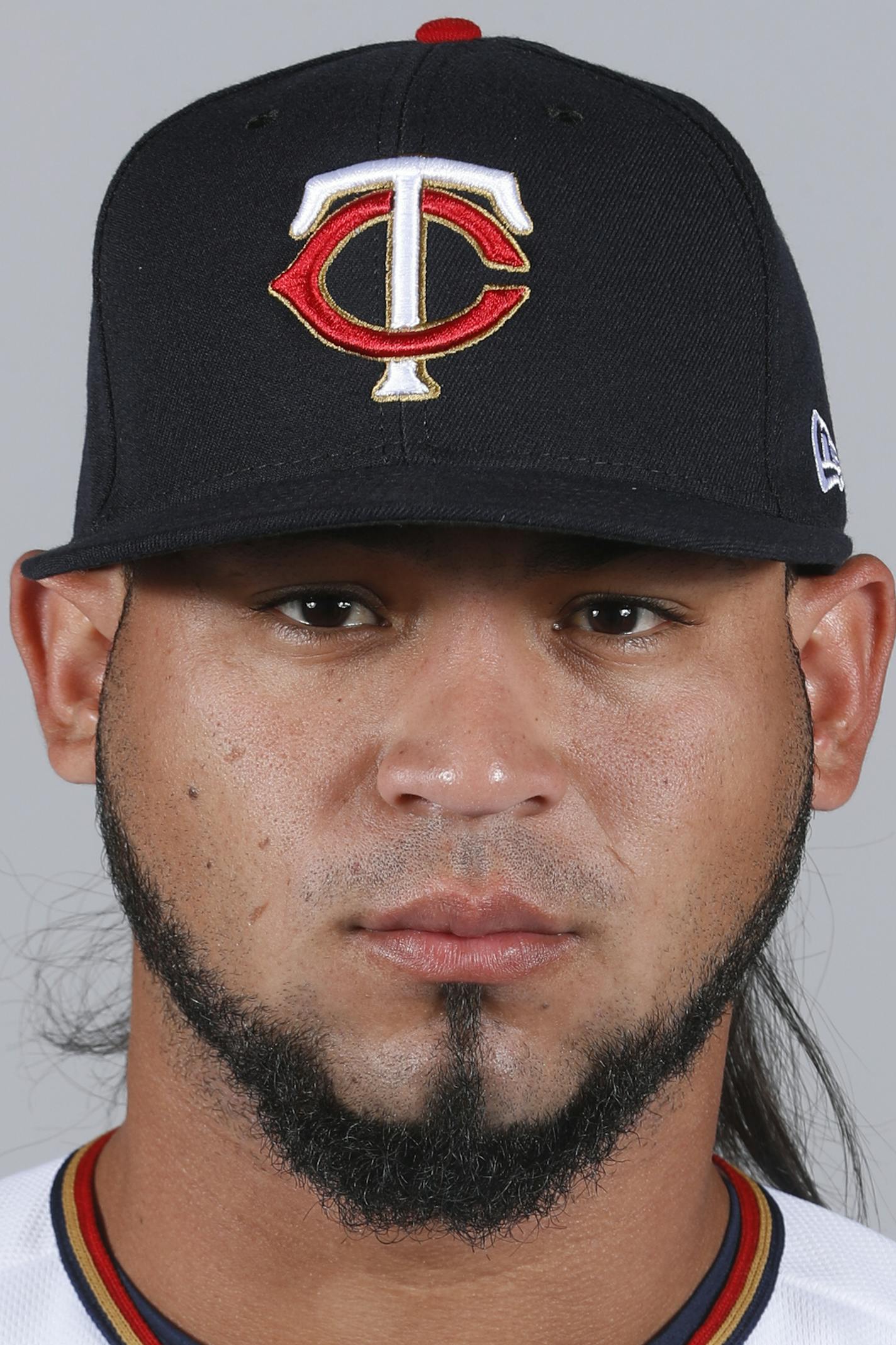 This is a 2018 photo of Gabriel Moya of the Minnesota Twins baseball team. This image reflects the 2018 active roster as of Wednesday, Feb. 21, when this image was taken. (AP Photo/John Minchillo) ORG XMIT: FLJM