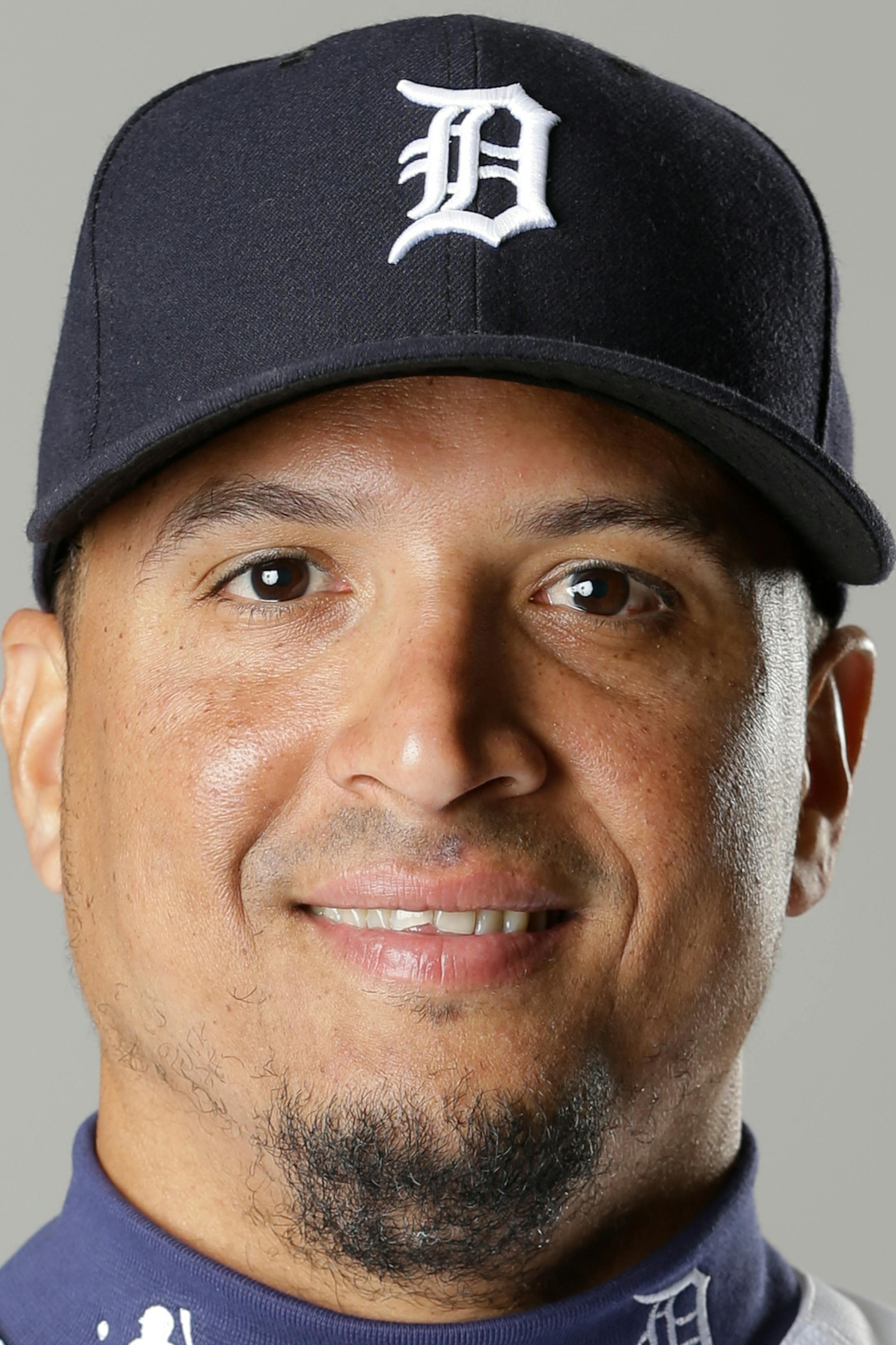 This is a 2016 photo of Victor Martinez of the Detroit Tigers baseball team. This image reflects the 2016 active roster as of Saturday, Feb. 27, 2016, in Lakeland, Fla., when this photo was taken. (AP Photo/John Raoux) ORG XMIT: FLJR1