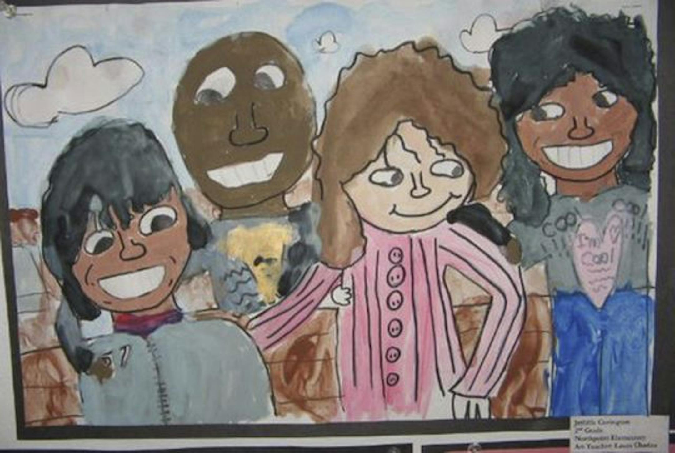 A "family portrait" by Jerome Covington, Northpoint Elementary.
