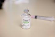 This photo shows a vial of the drug ketamine.