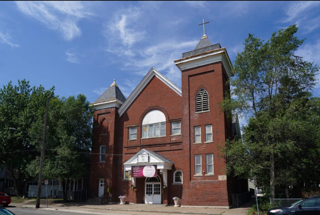 Minnesota Apostolic Church, 1424 NE. Monroe St. The humble style was economical to construct.