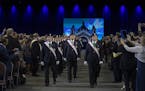 Members of the Knights of Columbus honor guards were among about 3,000 Knights of Columbus who attended the annual convention at the Minneapolis Conve
