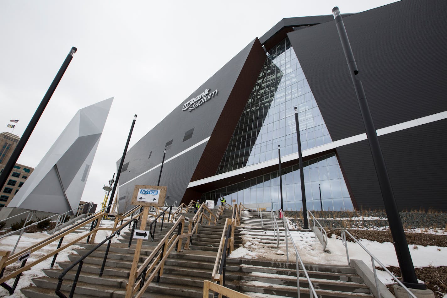 The U.S. Bank Stadium site in Minneapolis