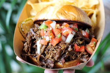 The beef brisket at Spring Cafe in the Como Lakeside Pavilion.