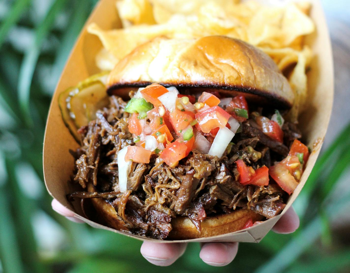 The beef brisket at Spring Cafe in the Como Lakeside Pavilion.