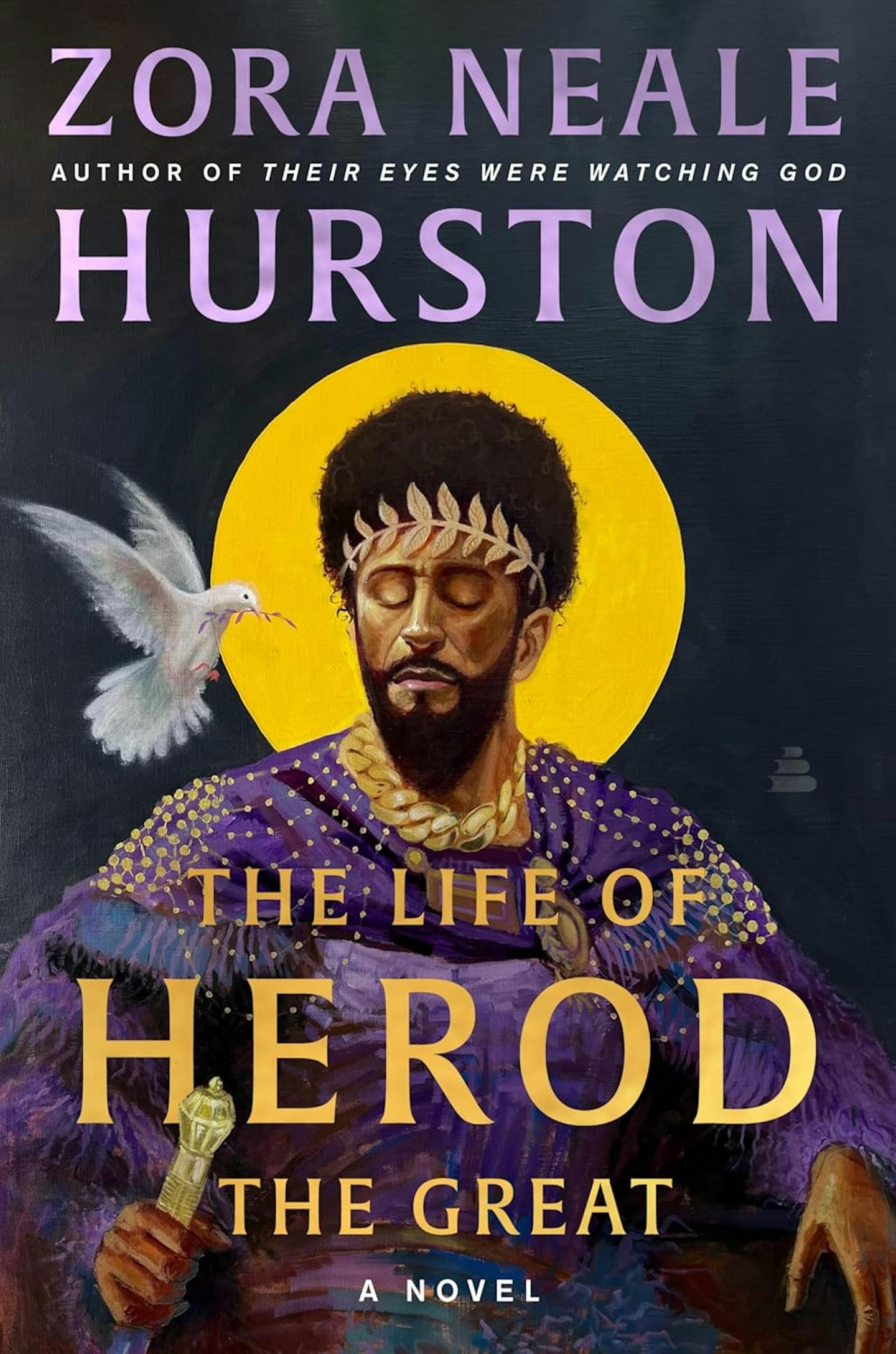 Cover of The Life of Herod the Great is a painting of a man, in front of a sun, with a dove