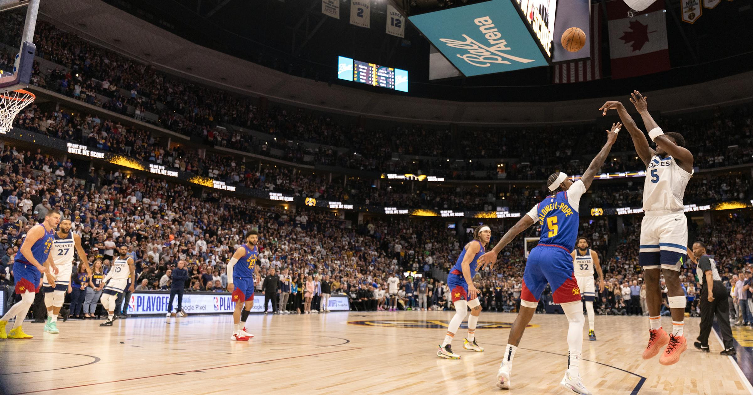 Timberwolves steal Game 1 from Nuggets Timberwolves steal Game 1 from Nuggets