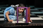 Audrey Mojica plays Alice in Peter Brosius' production of "Alice in Wonderland" at the Children's Theatre Company.