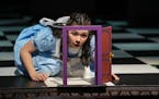 Audrey Mojica plays Alice in Peter Brosius' production of "Alice in Wonderland" at the Children's Theatre Company.