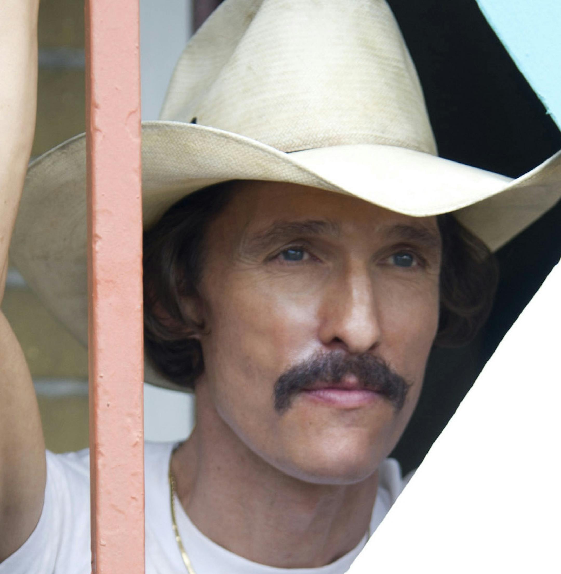 This image released by Focus Features shows Matthew McConaughey as Ron Woodroof in a scene from "Dallas Buyers Club." (AP Photo/Focus Features, Anne Marie Fox) ORG XMIT: MIN2013110416022948