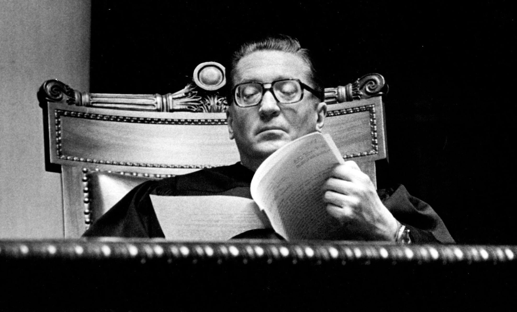 December 9, 1980 The state supreme court heard opening arguments Monday in a case concerning the U.S. Jaycees. At left, Associate Justice! Lawrence Yetka studied a *****. December 8, 1980 Darlene Pfister, Minneapolis Star Tribune