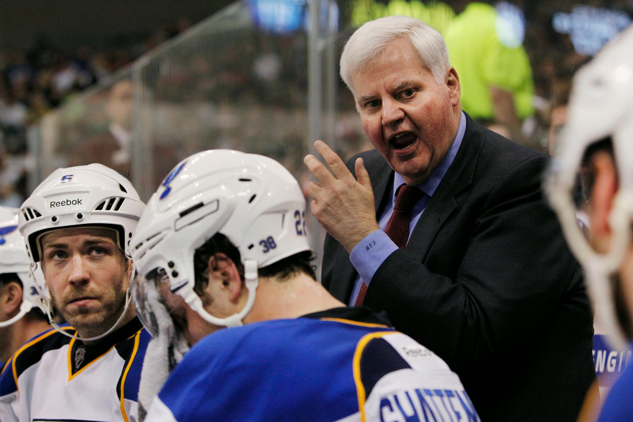 St. Louis Blues coach Ken Hitchcock