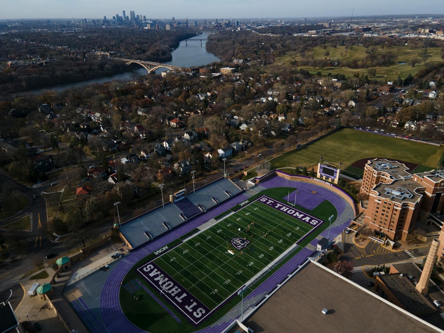 O'Shaughnessy Stadium was photographed at the University of St. Thomas' St. Paul campus on Friday, Nov. 6, 2020. ] AARON LAVINSKY • aaron.lavinsky@startribune.com