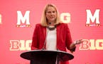 Maryland coach Brenda Frese addressed reporters during the first day of the Big Ten Media Days on Thursday in Indianapolis.
