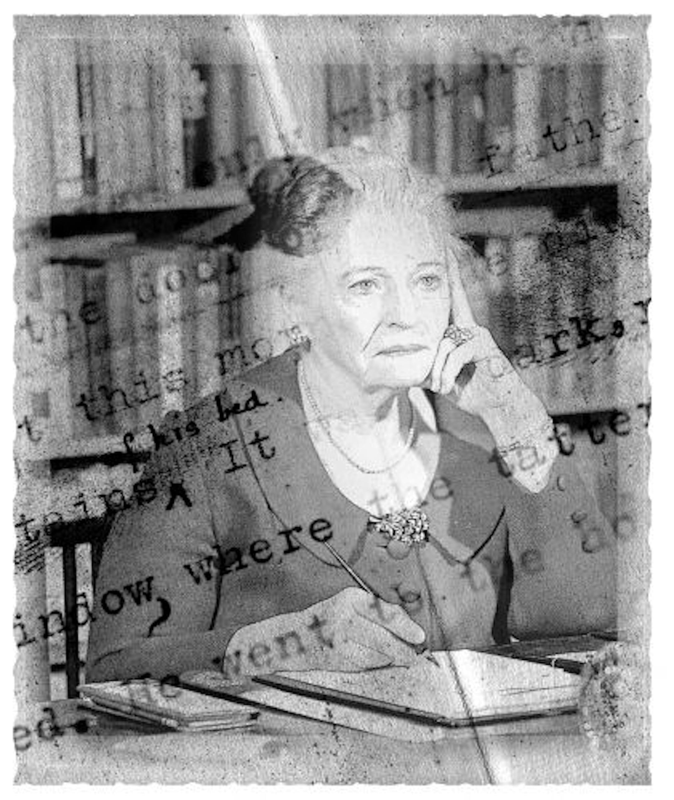 Novelist Pearl Buck is pictured seated at her desk in February 1968.