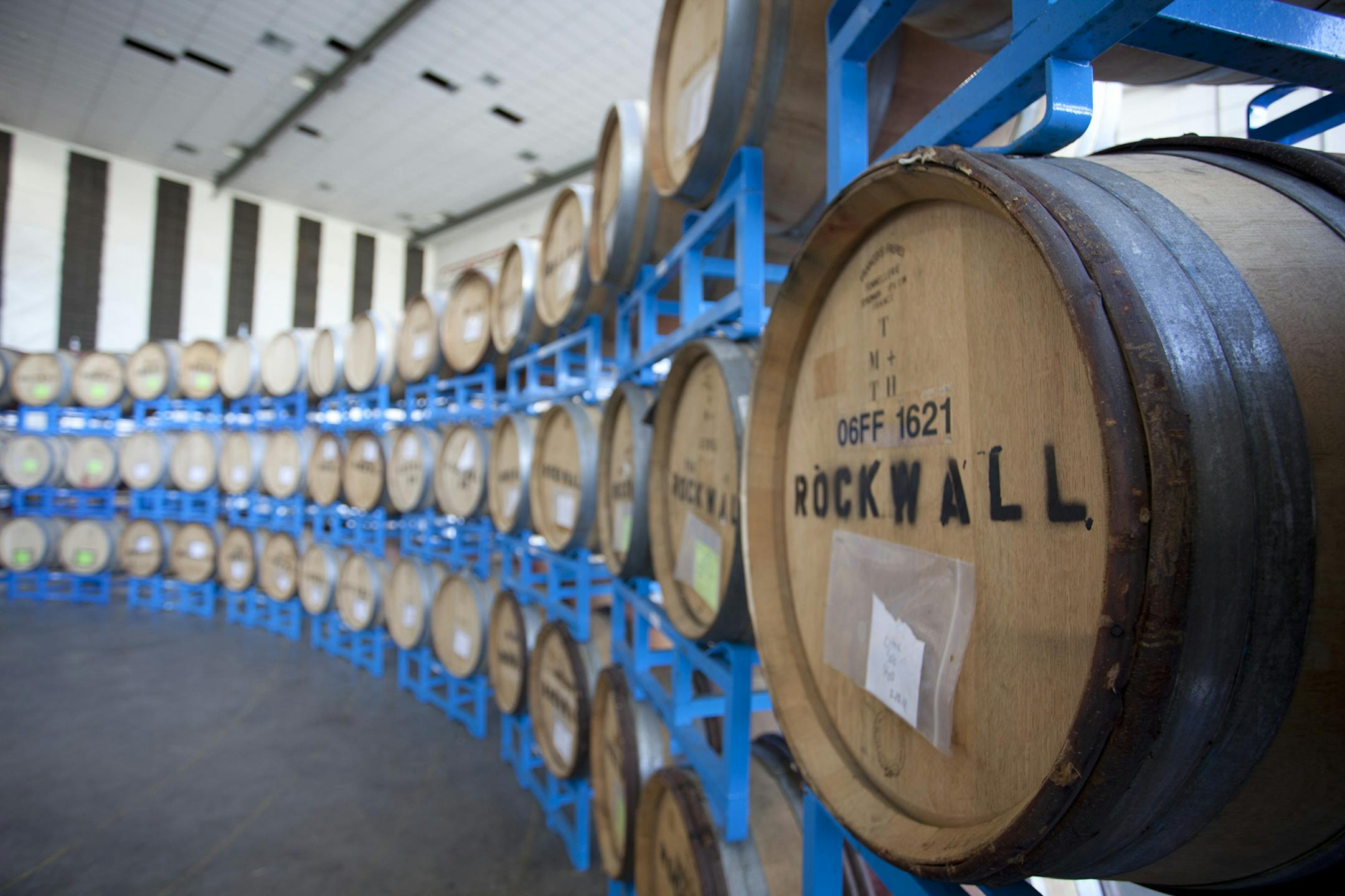 Provided photo Shauna Rosenblum and her dad, Kent Rosenblum, bottle Rockwall Winery.