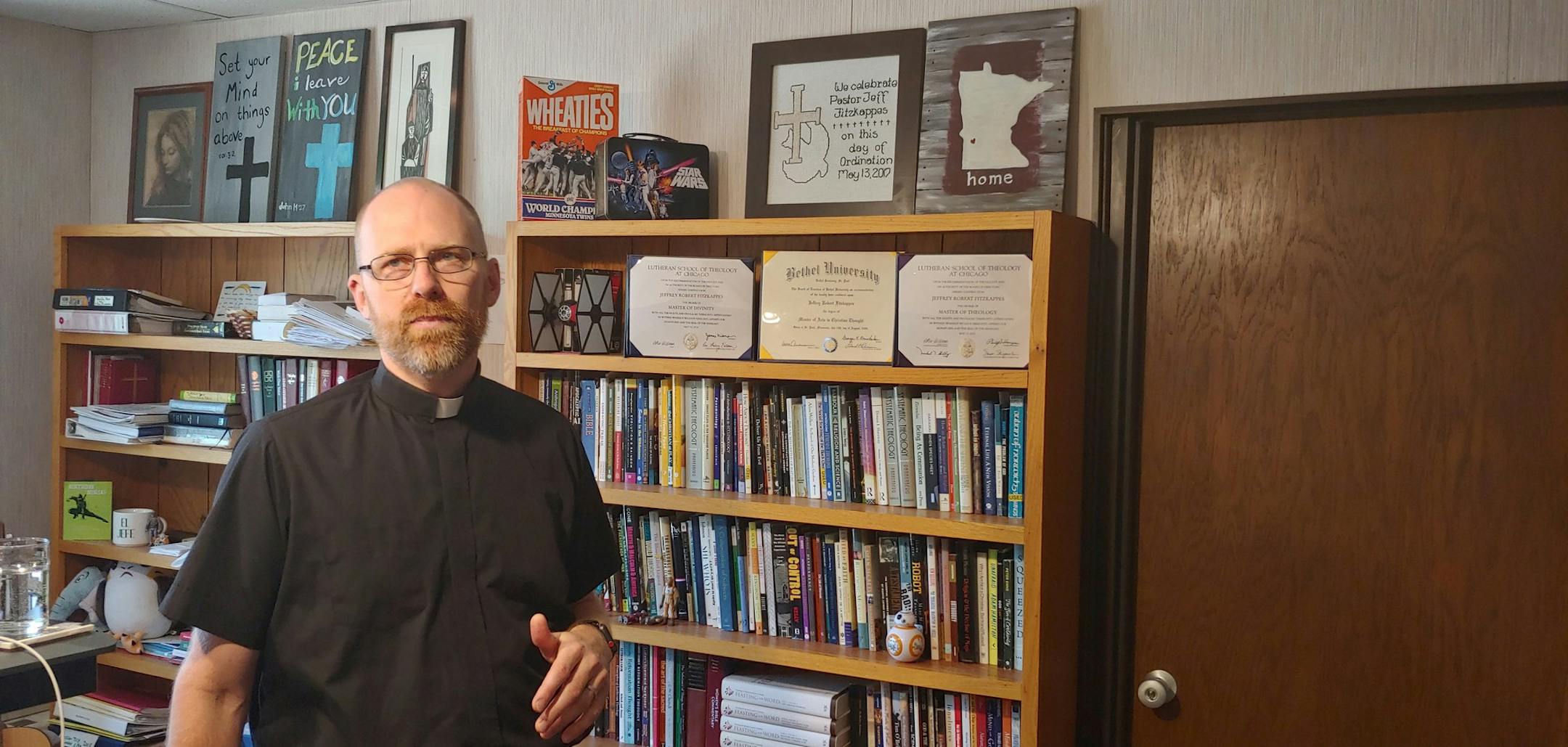 Jeff Fitzkappes, a Lutheran minister in Montevideo, has been outspoken about the meed for white residents to acknowledge the history of systemic racism.