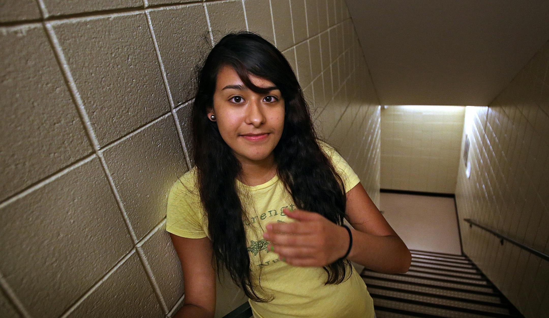 Demaris Montoya, 18, was among the survivors on a school bus that was headed back to the Waite House in Minneapolis' Phillips neighborhood when the 35W bridge collapsed beneath them.