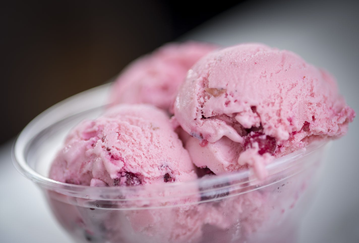 Lingonberry Ice Cream. ] Aaron Lavinsky &#xa5; aaron.lavinsky@startribune.com Restaurant review, state fair edition: Ice cream at the fair. A best-of roster of the fair's can't-miss ice creams. Photographed Monday, August 31, 2015 at the Minnesota State Fair.