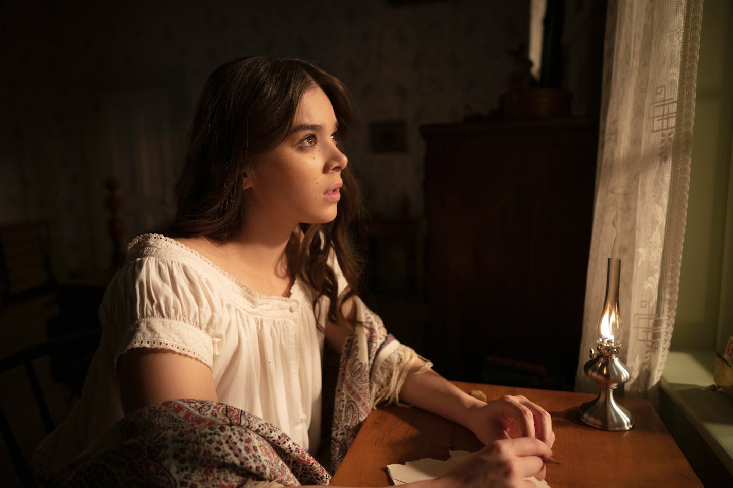 Hailee Steinfeld in season two of "Dickinson," premiering January 8 on Apple TV+.