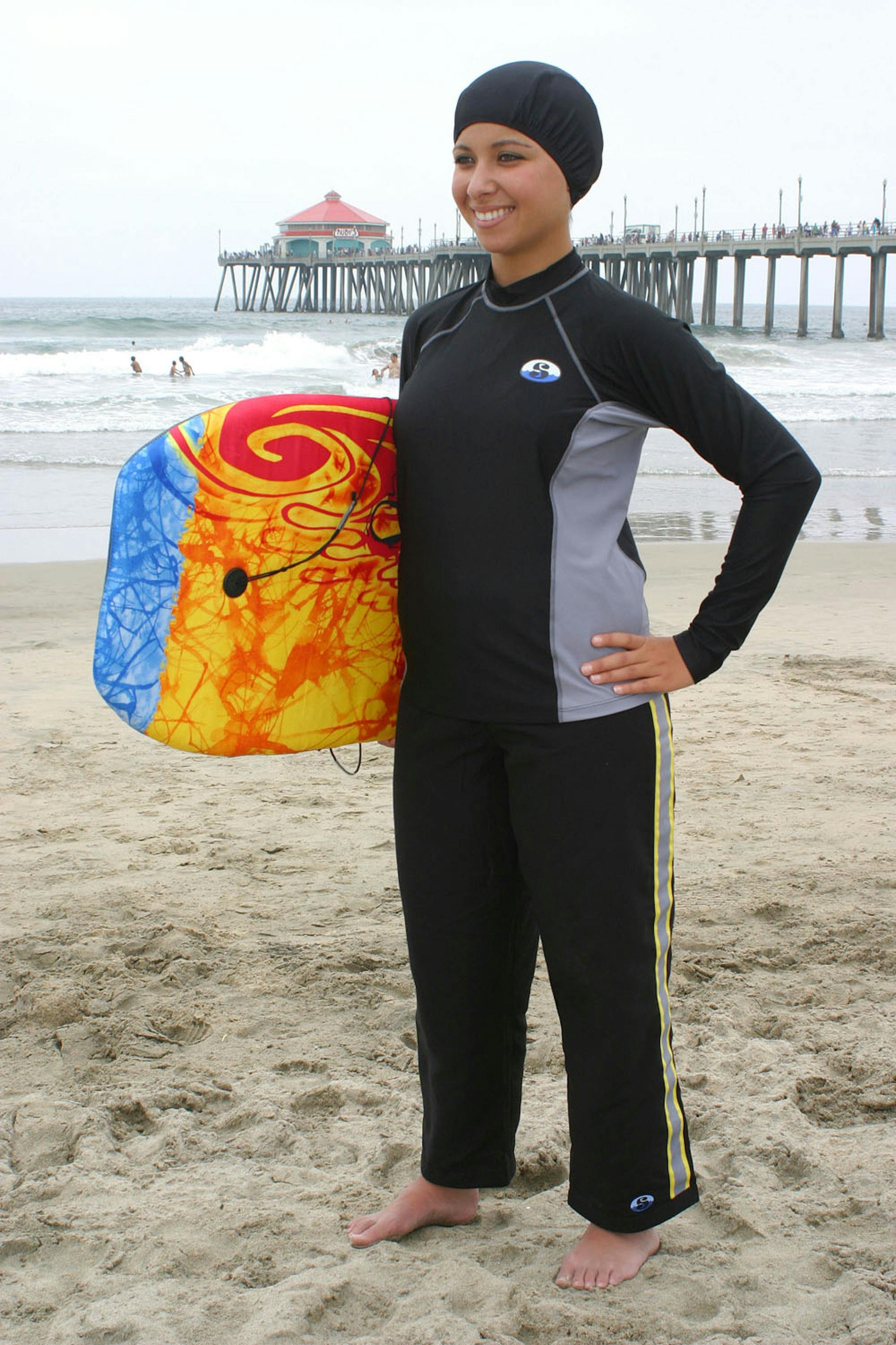 The Splashgear line has been updated in solid colors with an athletic stripe down the side.